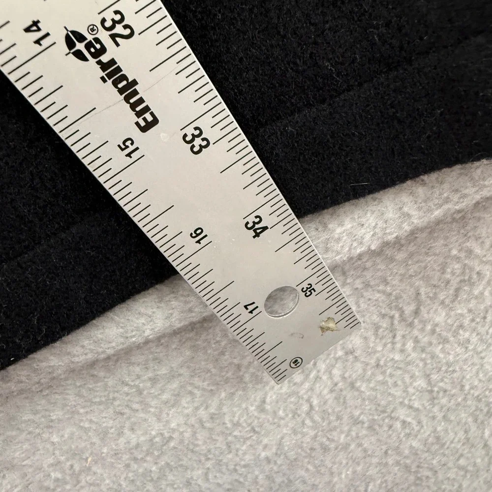 J.Crew Wool Thinsulate Car Coat Jacket Mens Large Black Quilted Lining 12539